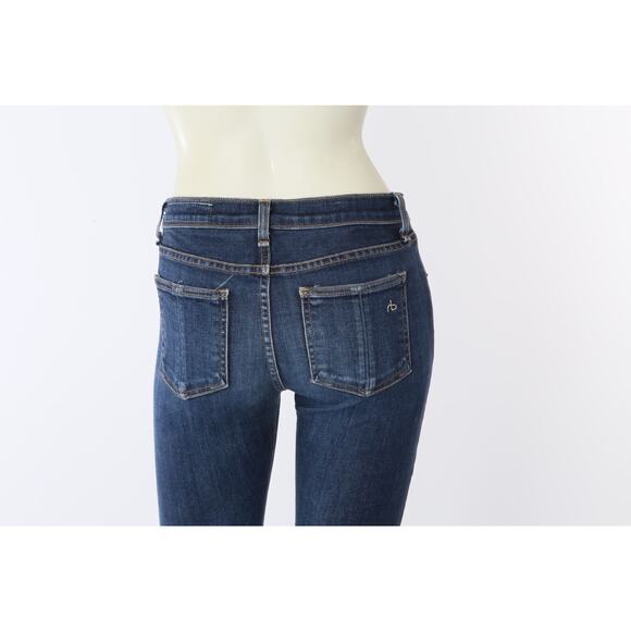 RAG & BONE Heritage Blue Denim High Rise Skinny Jeans Pants Size 25 - Picture 9 of 12